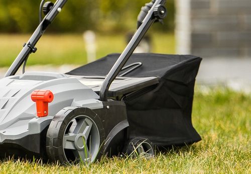 AERATOR WERTYKULATOR ELEKTRYCZNY LEHMANN TRAWY REGULACJA Z KOSZEM 2500W na Arena.pl