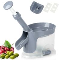 Drylownica do Wiśni Czereśni Usuwania Pestek z Pojemnikiem Przyssawka Duża