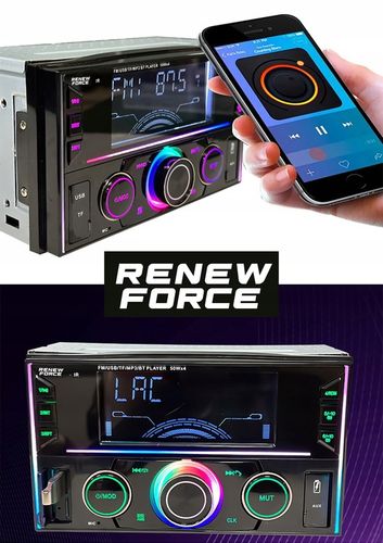 Radio Samochodowe Bluetooth 2-DIN USB SD MP3 RDS LCD AUX Pilot RGB Mikrofon na Arena.pl