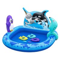plac zabaw dmuchany polar pals 134 x 131 x 73 cm bestway 53156