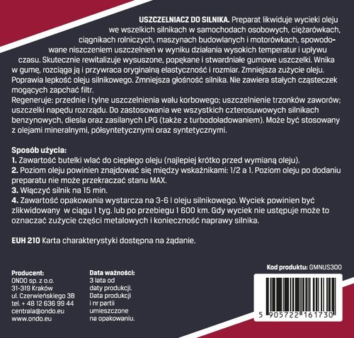 USZCZELNIACZ DO SILNIKA MOBIL MEDIC LIKWIDUJE WYCIEKI OLEJU 300 ml na Arena.pl