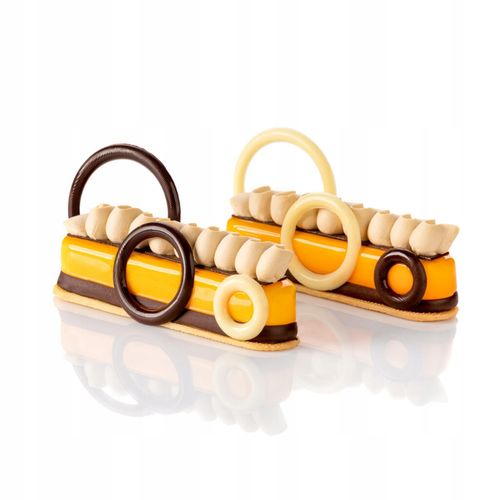 DEKORACJA CZEKOLADOWA - białe kółka 6szt na Arena.pl