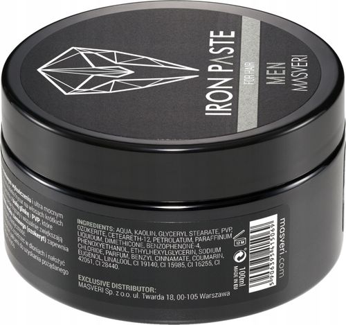 MASVERI MEN PASTA DO WŁOSÓW O MATOWYM WYKOŃCZENIU IRON 100 ML na Arena.pl