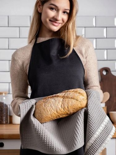 Komplet 5 ściereczki waflowe kuchenne 40x60 zestaw bawełna gipiura V3 na Arena.pl