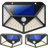 3x LAMPA SOLARNA ELEWACYJNA MOCNA 600 Im zasilanie solarne