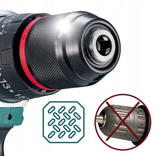 WIERTARKO WKRĘTARKA AKUMULATOROWA UDAROWA WIERTARKA 2xAKU METALOWA GŁOWICA na Arena.pl