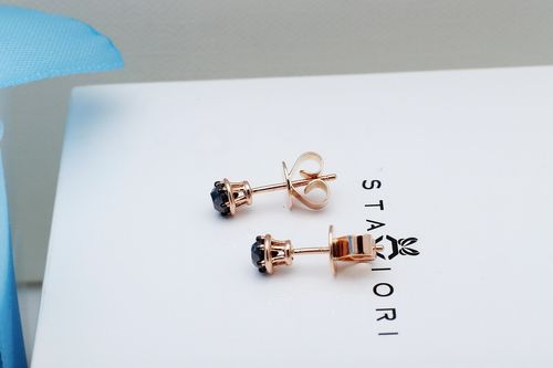 Złote kolczyki KRD1594B - Diament na Arena.pl