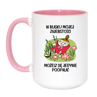 Duży Biało-Różowy 450 ml