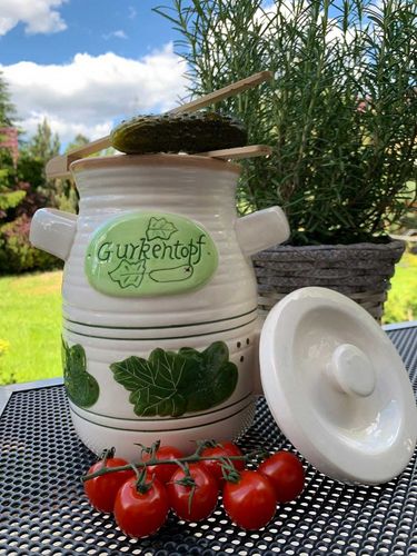 słój ceramiczny do ogórków 2l+ szczypce na Arena.pl