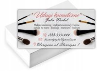 Wizytówki firmowe reklamowe 200szt USŁUGI KOSMETYCZNE gotowe projekt