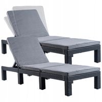 Keter Leżak Ogrodowy Regulowany Z Materacem 2szt