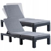 Keter Leżak Ogrodowy Regulowany Z Materacem 2szt