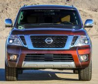 Nissan Armada - Chromowane Listwy Chrome Grill Atrapy Zderzaka Tuning