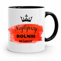 Dla Rolnika Kubek Czarny Najlepszy Na Świecie Z Nadrukiem Ze Zdjęciem