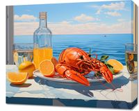 Obraz 60x50cm Homary Nie Do Pary