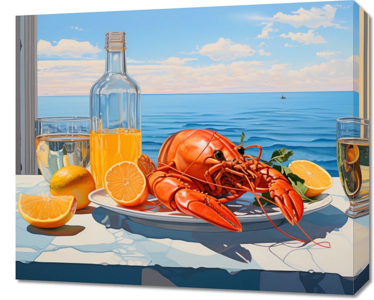 Obraz 60x50cm Homary Nie Do Pary zdjęcie 1