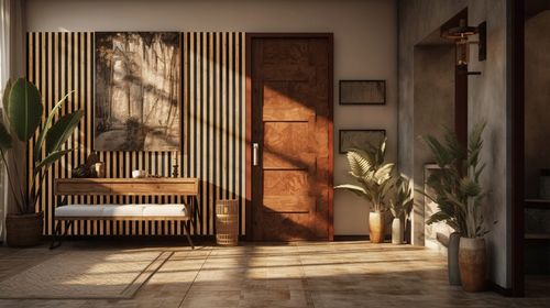 Lamele ścienne 54x260 cm, akustyczne na czarnym filcu - Dąb Wotan 279 na Arena.pl