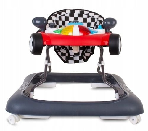 Interaktywny chodzik dla dzieci wyścigówka czerwono czarny na Arena.pl
