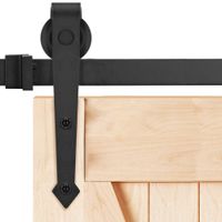 SYSTEM DO DRZWI PRZESUWNYCH LOFT BARN DOOR RETRO ZESTAW 200cm PRZESUWNE