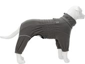 Kurtka Zimowa dla Psa Kamizelka Polarowa Ciepła Szara 3XL Odblaskowa