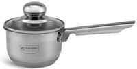 RONDEL Stalowy Z Pokrywą Garnek GRUBE 5xDNO 12cm 0,6l 3031