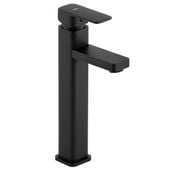 Bateria do umywalki wysoka kran łazienkowy stojący czarny - Yoka