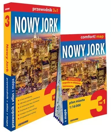 Nowy Jork 3w1. Przewodnik + atlas + mapa zdjęcie 1