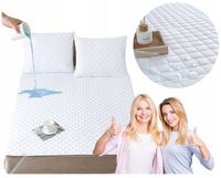 Ochraniacz na Materac 200x220 WODOODPORNY Pikowany Podkład Pokrowiec