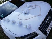 DEKORACJA NA SAMOCHÓD DO ŚLUBU, AUTO WESELNE, PIĘKNE RÓŻE, WYBÓR KOLORÓW
