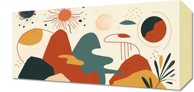 Obraz 40x20cm Kosmos Barw zdjęcie 1