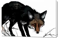 Obraz 90x60cm Nieufny Lis