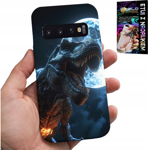 ETUI DO SAMSUNG GALAXY S10 PLUS - DINO DINOZAUR TYRANOZAUR POKROWIEC CASE na Arena.pl