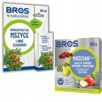 Koncentrat Na Mszyce Bros Naturalnie 50ml+Środek Grzybobójczy Miedzian 50WP