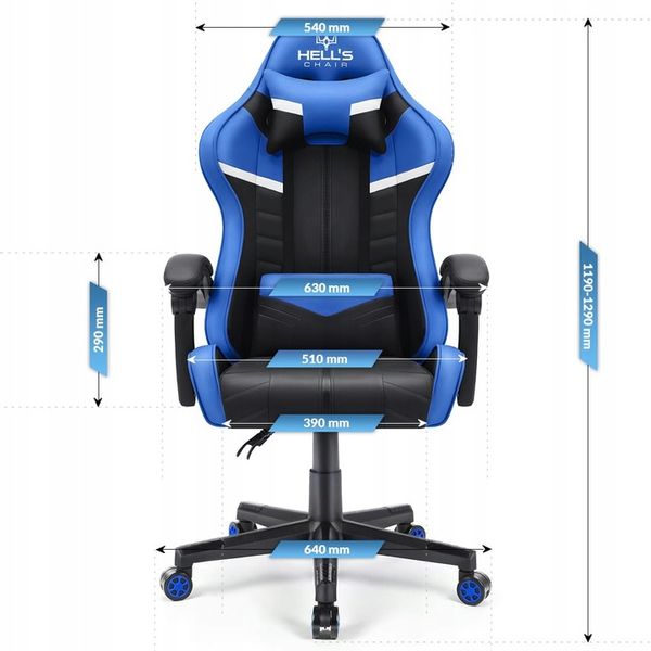 FOTEL GAMINGOWY DLA GRACZA BIUROWY HELL'S zdjęcie 3