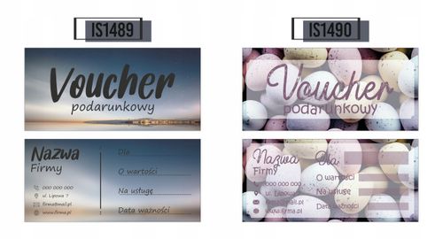 VOUCHERY PODARUNKOWE na zakupy lub usługi 60 szt. GOTOWY PROJEKT na Arena.pl