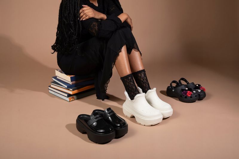 Crocs Damskie Ocieplane Botki Na Platformie Stomp Lined Shorty Boot 41-42 zdjęcie 9