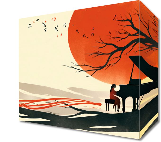 Obraz 20x20cm Pianistka zdjęcie 1