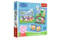PUZZLE 2w1+memos Rad.chwile z Swinka Peppa 93331
