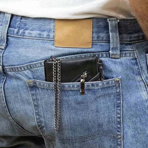 Alessio PORTFEL MĘSKI Block Kart RFID ŁAŃCUCH Pudełko PREZENTOWE na Arena.pl