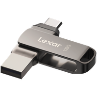 Lexar 128GB Dual Type-C and Type-A USB 3.1 flash drive, up to 130MB/s read