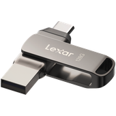 Lexar 128GB Dual Type-C and Type-A USB 3.1 flash drive, up to 130MB/s read