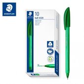 DŁUGOPIS JEDNORAZOWY TRÓJKĄTNY 1.0 MM STAEDTLER BALL 4320 M ZIELONY