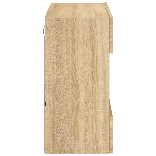 Ścienna szafka TV z LED, dąb sonoma, 58,5x30x60,5 cm na Arena.pl