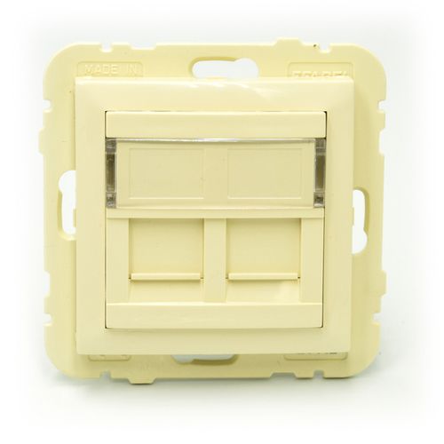 Efapel Logus90 element centralny do gniazda telefonicznego/komputerowego kość słoniowa 90442 smf na Arena.pl