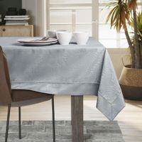 Obrus Plamoodporny GAIA Mankiet + Lamówka 140x450 J. Szary AmeliaHome