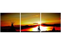 60 90CM OBRAZ 3 ELEM POWRÓT WOJOWNIKA ŚCIENNY DRUK PŁÓTNO