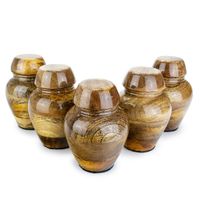 Zestaw mini urn do podziału prochów po kremacji / Plakietki