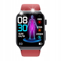 Smartwatch GLUKOZA CIŚNIENIE EKG SATURACJA HIT Powiadomienia SMS Zdrowie