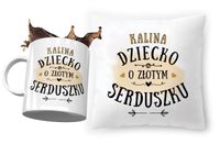 Zestaw Dla Kaliny Poduszka + Kubek Dla Dziecka Z Nadrukiem Ze Zdjęciem