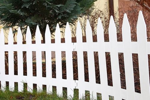 Płotek Ogrodowy Biały 3,5m Palisada Płot Krawężnik Plastik ZESTAW Ozdobny na Arena.pl